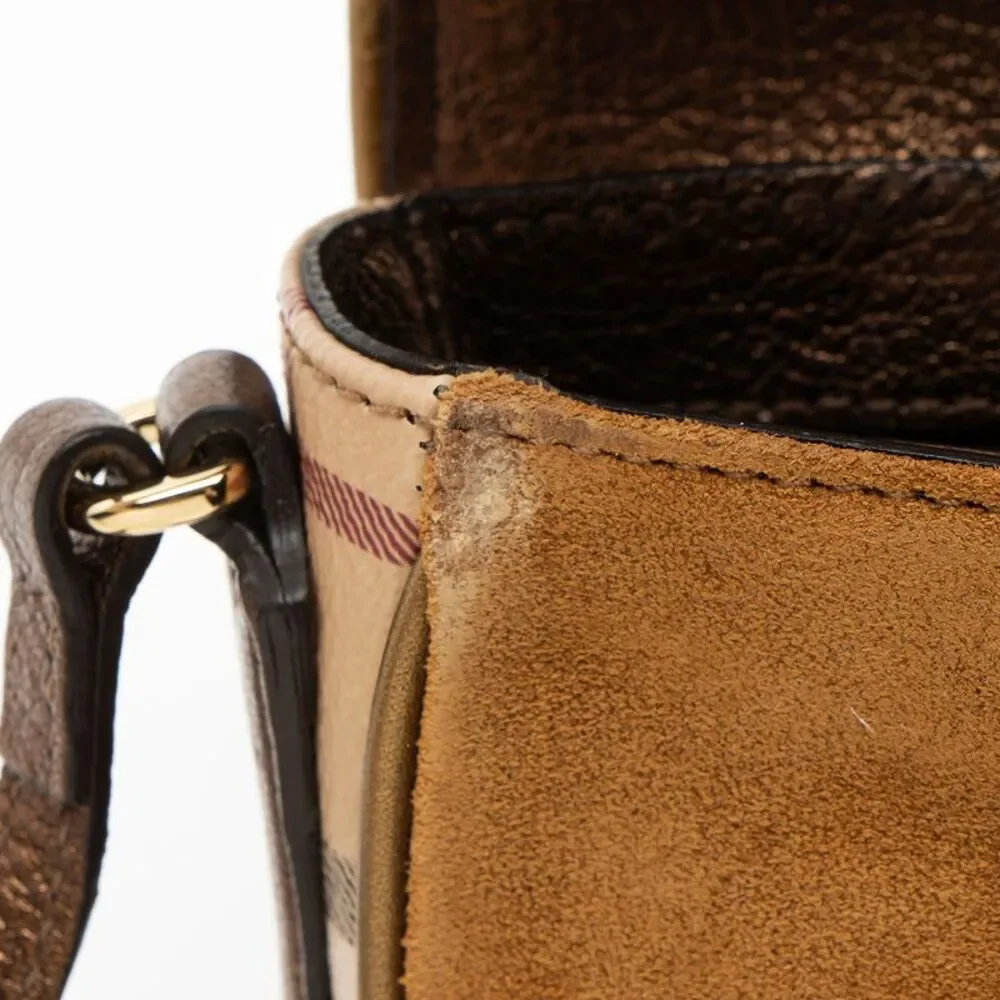 Burberry Haymarket Check Berkeley Mini Crossbody - Picture 9 of 12